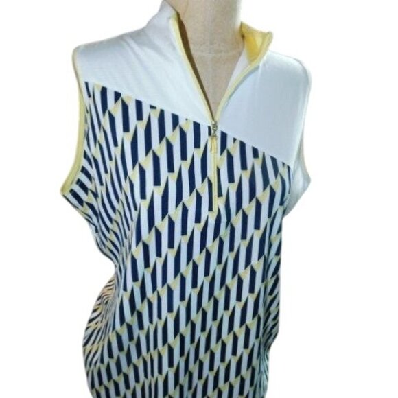 Sport Haley Size L Large Sporty Print Golf Tennis Pickleball Top - Picture 2 of 3